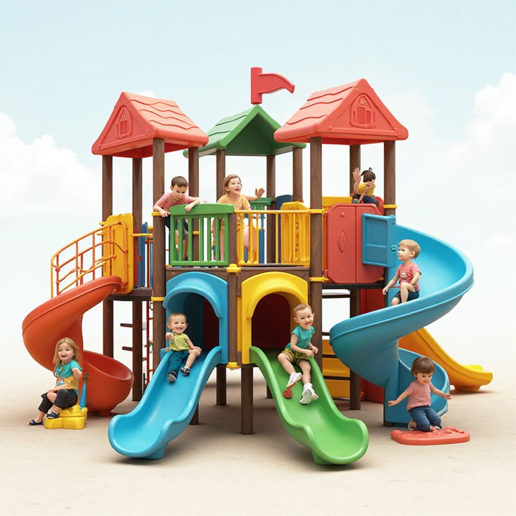 Rainbow Climbing Structure